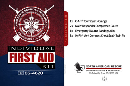 Individual First Aid Kit - Tactical Rabbi Elite Pick - Onesource Search & Rescue